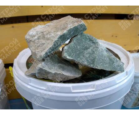 Камень для бани Жадеит колотый хакасский ведро 10 кг Фотография_1
