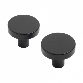 Ручка-кнопка мебельная StahiBuro AP2401 BL матовый черный (2 шт/уп) Фотография_0