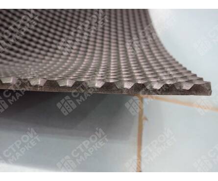 Коврик придверный 68х83 см универсальный Ромб черный ЭВА Фотография_3