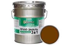 Грунт-эмаль по ржавчине ВИТ Сolor 3 в 1, шоколад (10 кг)
