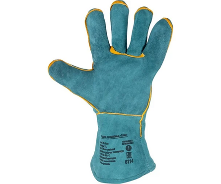 Краги сварщика спилковые Грин FOXWELD Фотография_2