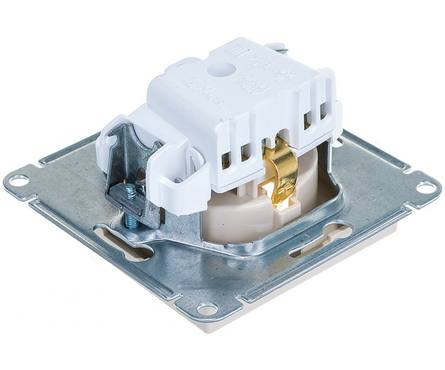 Розетка ATLAS бежевая, одинарная, с заземлением, 16А\250В (Schneider Electric) Фотография_2