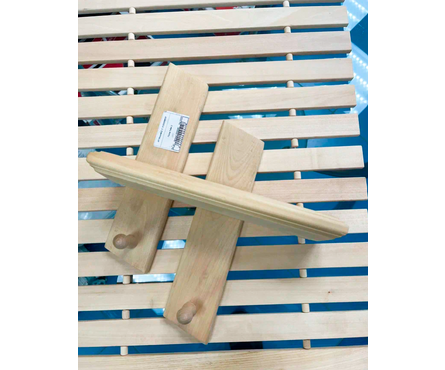 Вешалка 2 крючка с полкой для мыла Тибет 2 липа Фотография_1