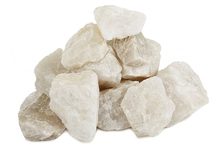 Камень Кварцит белый колотый, 20 кг в коробке