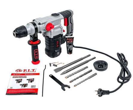 Перфоратор P.I.T. МАСТЕР PBH28-C3, 1400 Вт, 5.5 Дж, SDS+, кейс Фотография_3