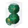 Набор шаров СНОУ БУМ 373084 рифленый ромб, пластик, зеленый, диаметр 8 см (2 шт) Фотография_1