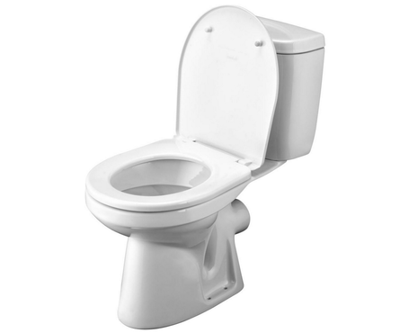 Унитаз-компакт Santek «Анимо» фарфор (прямой выпуск, нижняя подв., полипропиленовое сиденье, 1 кнопка слива) Фотография_1