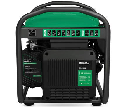 Генератор бензиновый инверторный 6.0 кВт 220В бак 25 л ручной стартер EL 6000i ELECTROLITE Фотография_3