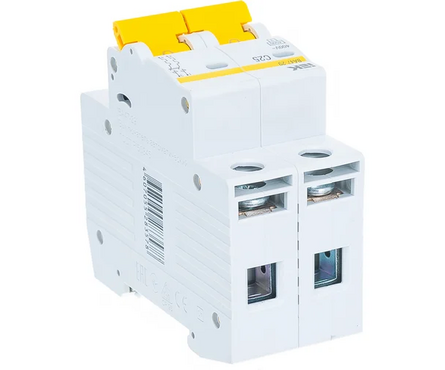 Выключатель автоматический модульный 2п C 25А ВА47-29 IEK Фотография_1