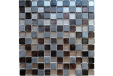 Мозаика Caramelle Mosaic Naturelle Alcantara Nero 298х298х8 мм, чип 23х23 мм