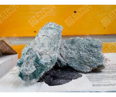 Камень для бани Пироксенит, колотый, ср. фракция (70-140 мм), в коробке 10 кг Банные штучки Фотография_1