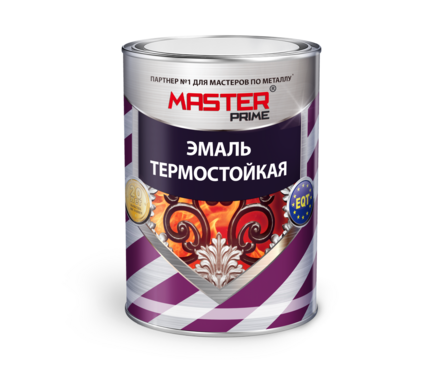 Эмаль термостойкая черная MASTER PRIME 0.4 кг Фотография_1