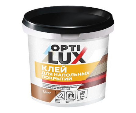 Клей для напольных покрытий OPTILUX, 1.5 кг  Фотография_0