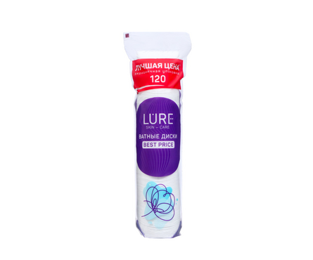 Диски ватные 120 шт/уп LURE Фотография_0