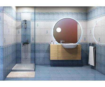 Декор Венера голубая 1, 200х300 мм, 1 сорт Фотография_1