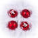 Набор шаров Лесной С240, стекло, цвет красный Фотография_1