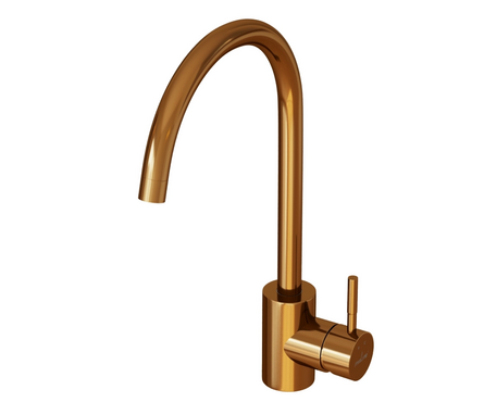 Смеситель для кухни однорычажный MIXLINE высокий гусак бронза MLSS-0303BR Фотография_2