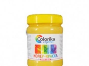 Колер-краска Colorika Aqua желтая 0,3 кг Фотография_0