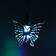 Подвеска световая Бабочка серебряная (батарейки в комплекте), 5,5 см, 1 LED, RGB  Фотография_2