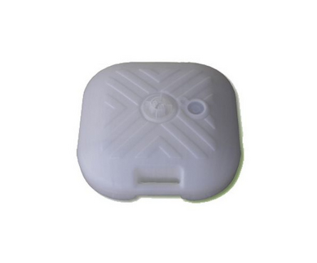 Подставка под зонт квадратная пластиковая белая Фотография_0