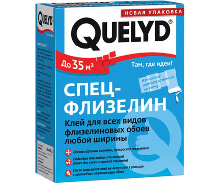 Клей для обоев QUELYD Спец-флизелин, 450 г Фотография_0