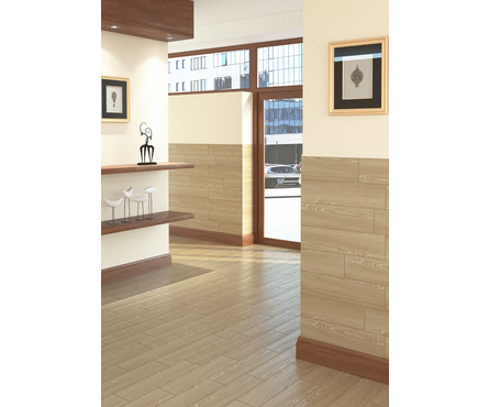 Керамогранит Прима GP Бежевый 147х594х9 мм Березакерамика (0.087 м²/1 шт) 1 сорт Фотография_1