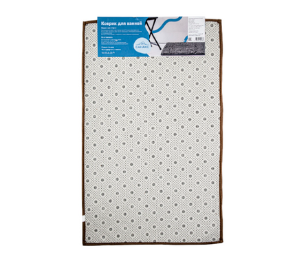 Коврик для ванной 80x50 см Moss коричневый хлопок САНАКС Фотография_3