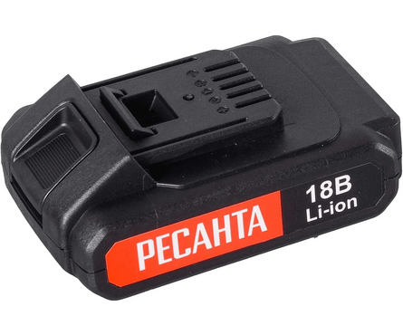 Дрель-шуруповерт РЕСАНТА ДА-18-2ЛК 18 В 2 шт Li-ion акк. 2 Ач, 50 Нм, 0-400/0-1400 об/мин Фотография_4