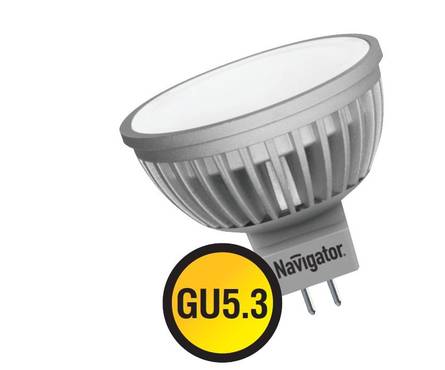 Лампа светодиодная LED  3вт 230в GU5.3 белая Navigator