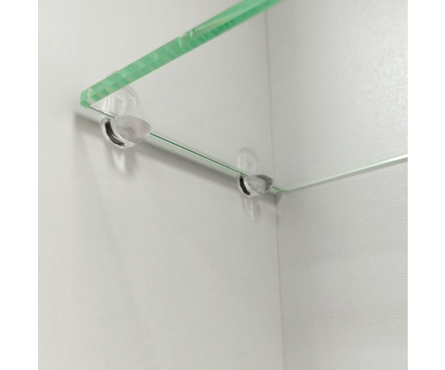 Зеркало 800х800 мм Женева левое сенсорный выключатель светодиодная подсветка MIXLINE Фотография_4