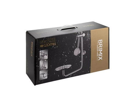 Душевая система (35 к.с изл.+лейка 1 поз.+душ.шланг+троп.душ) 9338 сатин BRIMIX Фотография_4