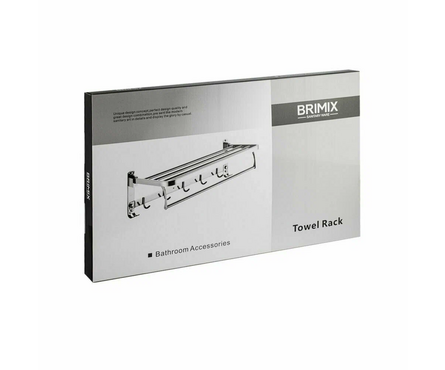 Полотенцедержатель с крючками 60 см 1056 BRIMIX Фотография_4