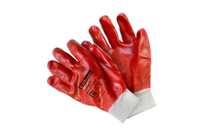 Перчатки полиэстер + хлопок с пвх покрытием полный облив р-р XL FIBERON