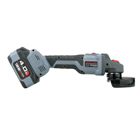 УШМ 125 мм 18B, 8500 об/мин, Li-Ion аккум, бесщеточная 2 шт, 4 Ач, PROFIPOWER Фотография_2