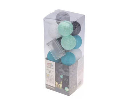 Гирлянда светодиодная 3.5 м 20 LED ламп, теплый свет Фонарики северное сияние 2АА Neon-night Фотография_2