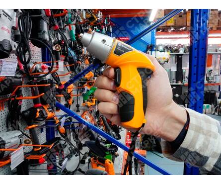 Аккумуляторная отвертка 4 В, встр. Ni-Cd. 0.6А ч, 4 Нм. бит 10 шт, USB заряд ZKS4 DEKO Фотография_7