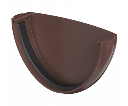 Заглушка желоба ТехноНИКОЛЬ ПВХ, коричневый Фотография_1