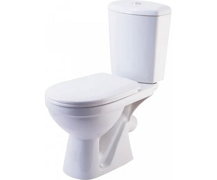 Унитаз-компакт Комфорт Люкс белый фарфор (кос.выпуск, нижн.подвод дюр. сид.м/лифт 2 кн.арм) ROSA Фотография_0