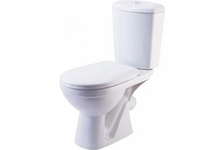 Унитаз-компакт Комфорт Люкс белый фарфор (кос.выпуск, нижн.подвод дюр. сид.м/лифт 2 кн.арм) ROSA