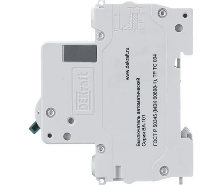 Выключатель автоматический модульный 1п C 10А DeKaft 11053DEK SCHNEIDER ELECTRIC Фотография_2
