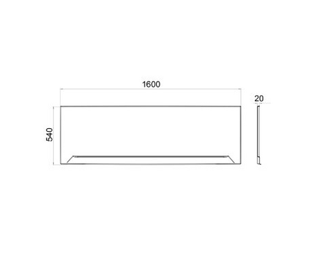 Экран к ванне Аура/Джена/Тори/Прага/Алекса 160 Фотография_1