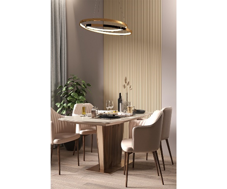 Реечная панель МДФ Дуб Сонома 2750х121х10 мм (8 шт/уп) Фотография_1