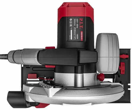 Пила циркулярная (дисковая) 1400 Вт, 5500 об/мин, пропил 60 мм, диск 185 мм PKS185-С3 P.I.T. Фотография_2