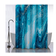 Штора для ванной полиэстер водонепроницаемая 180x180 см Бирюзовый мрамор без колец САНАКС Фотография_1