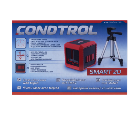 Лазерный нивелир + мини штатив (10 метров) Smart 2D CONDTROL Фотография_3