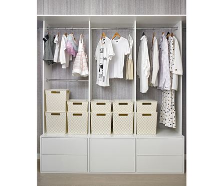 Контейнер для хранения 11 л 29x29x15.1 см с крышкой слоновая кость БЕРЕСТА ВИОЛЕТ Фотография_1