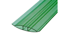 Профиль для поликарбоната Н-10 мм, зеленый, 6 м 
