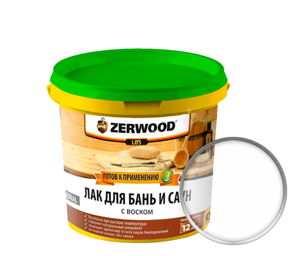 Лак для бань и саун ZERWOOD LBS, 0.9 кг  Фотография_0