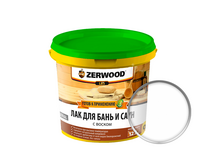 Лак для бань и саун ZERWOOD LBS, 0.9 кг 