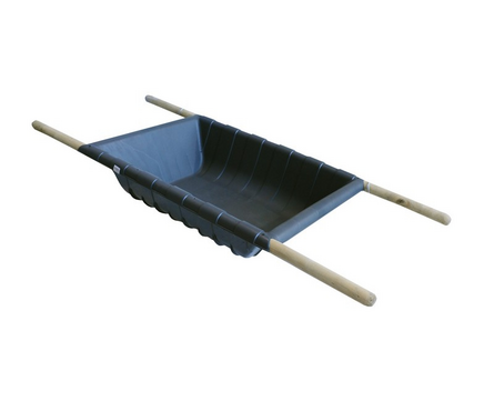 Носилки строительные пластиковые с дерев. ручками 70 л Фотография_0